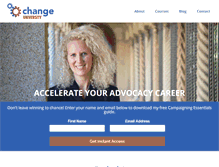 Tablet Screenshot of change-university.com